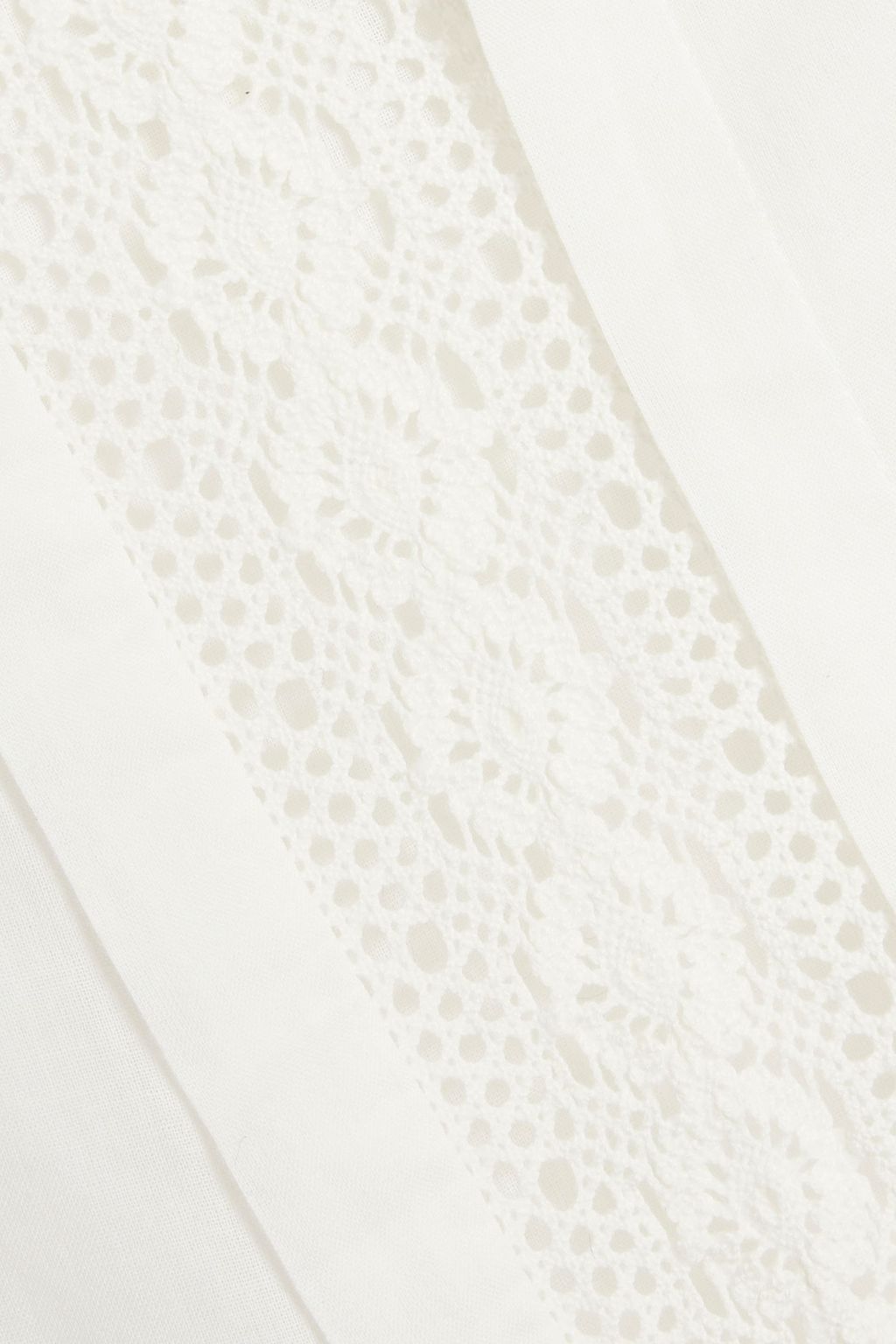 NILI LOTAN Risette corded lace-trimmed cotton-voile maxi dress