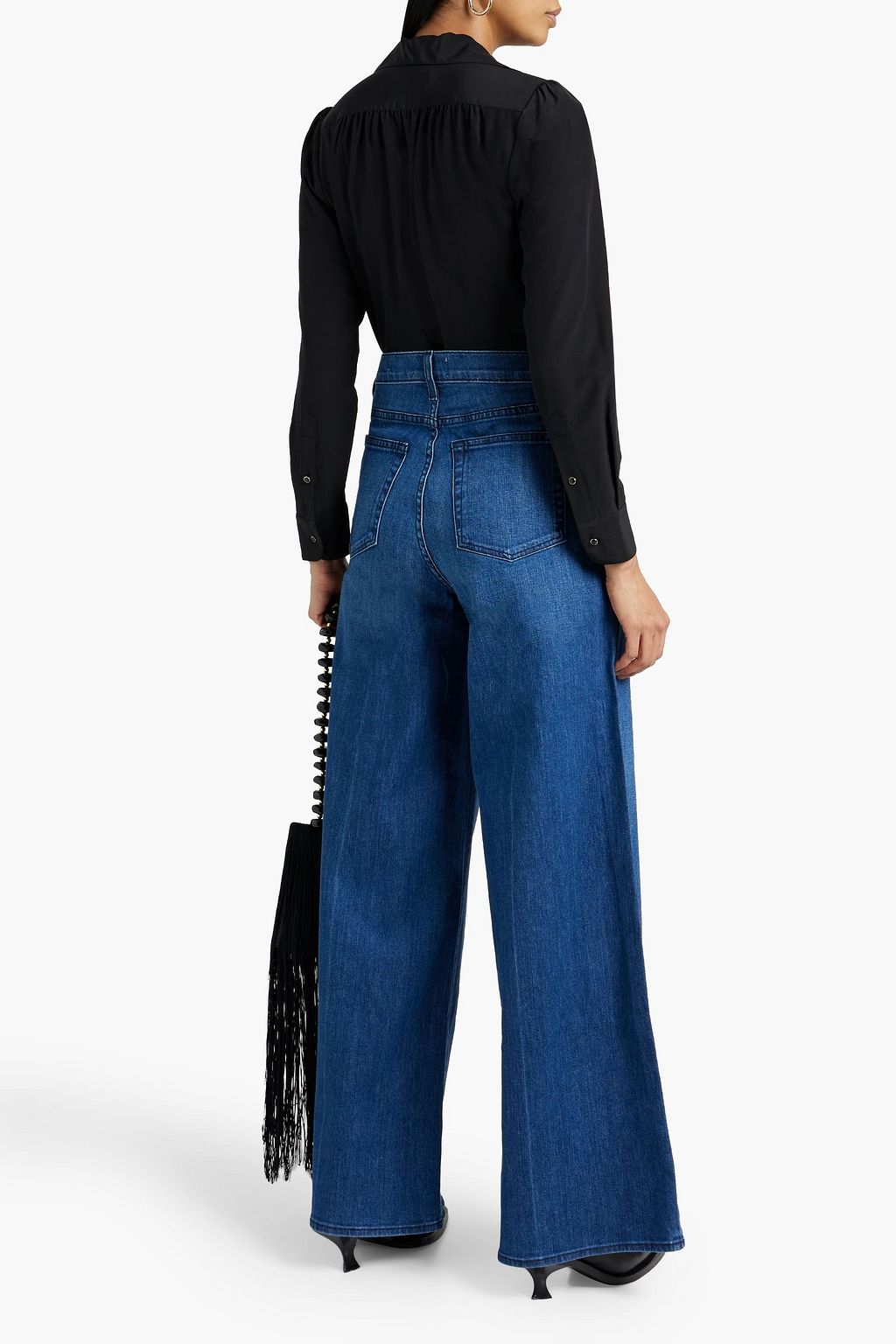 NILI LOTAN Silk crepe de chine shirt