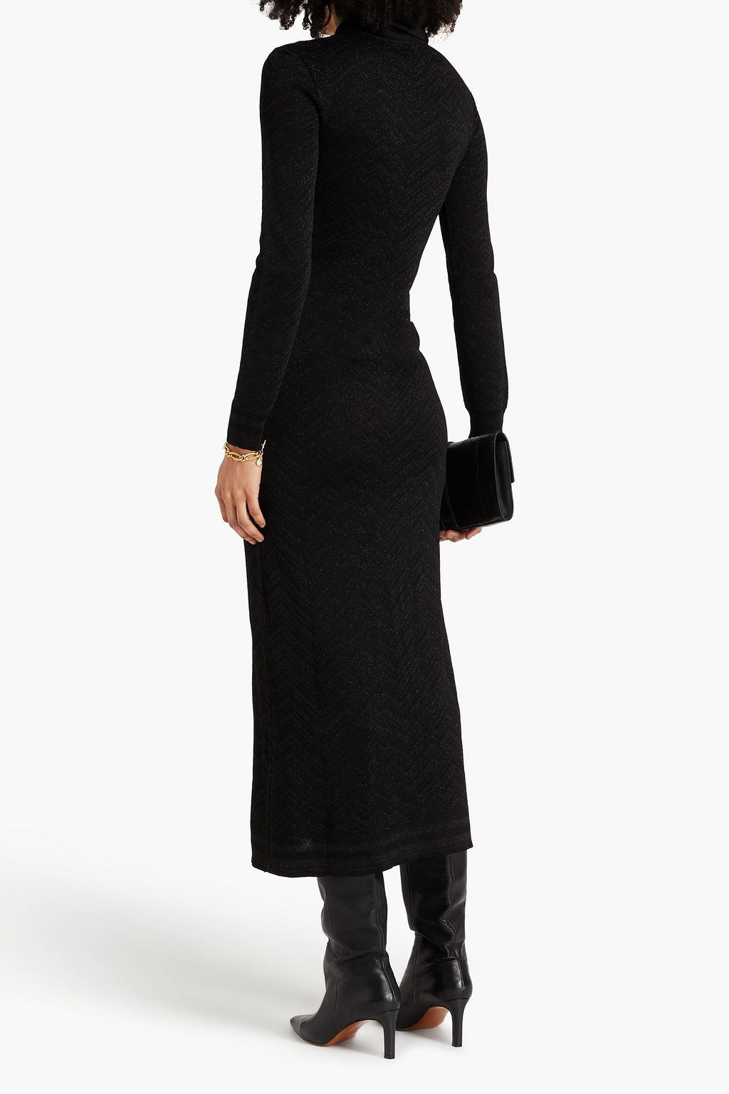 MISSONI 메탈릭 크로셰 니트 카디건