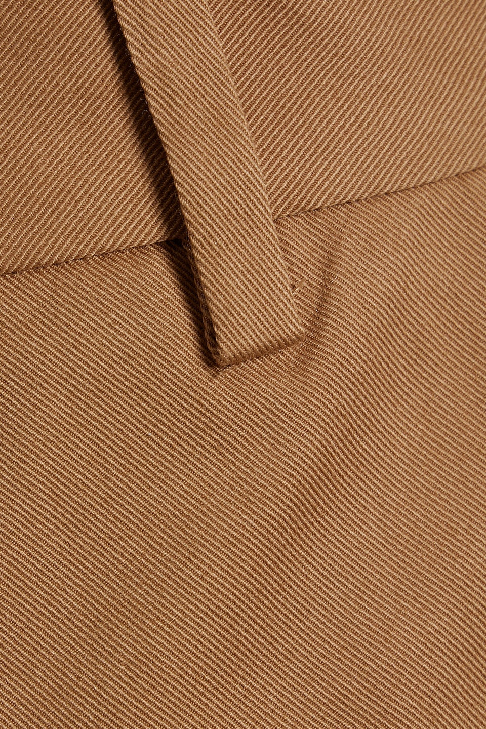 Nili Lotan Corette Cotton-blend Twill Straight-leg Pants In Camel