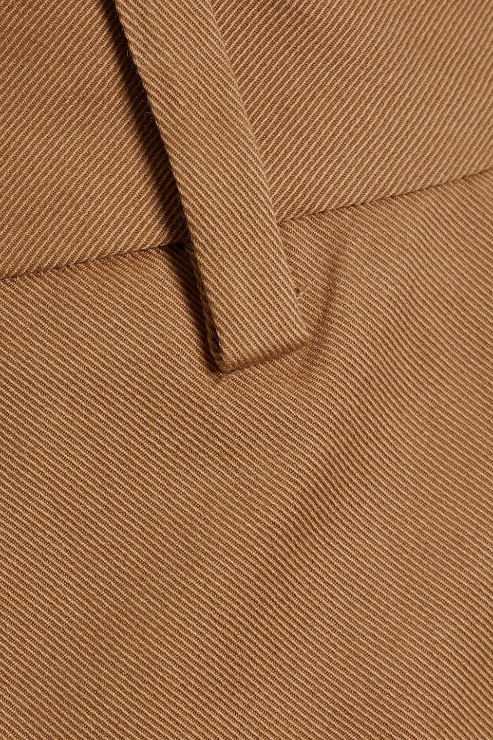 Shop Nili Lotan Corette Cotton-blend Twill Straight-leg Pants In Camel