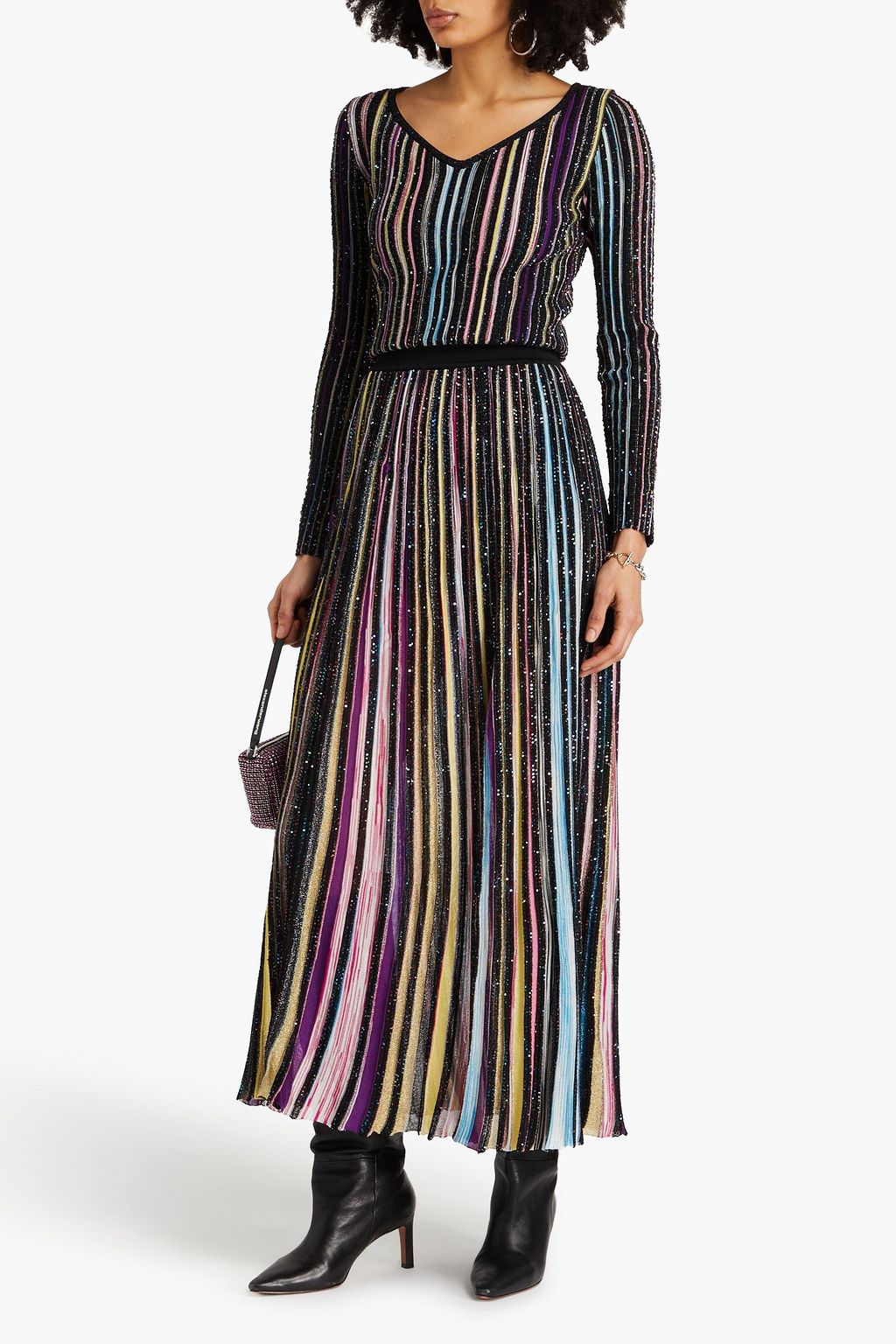 MISSONI 시퀸 장식 크로셰 니트 카디건