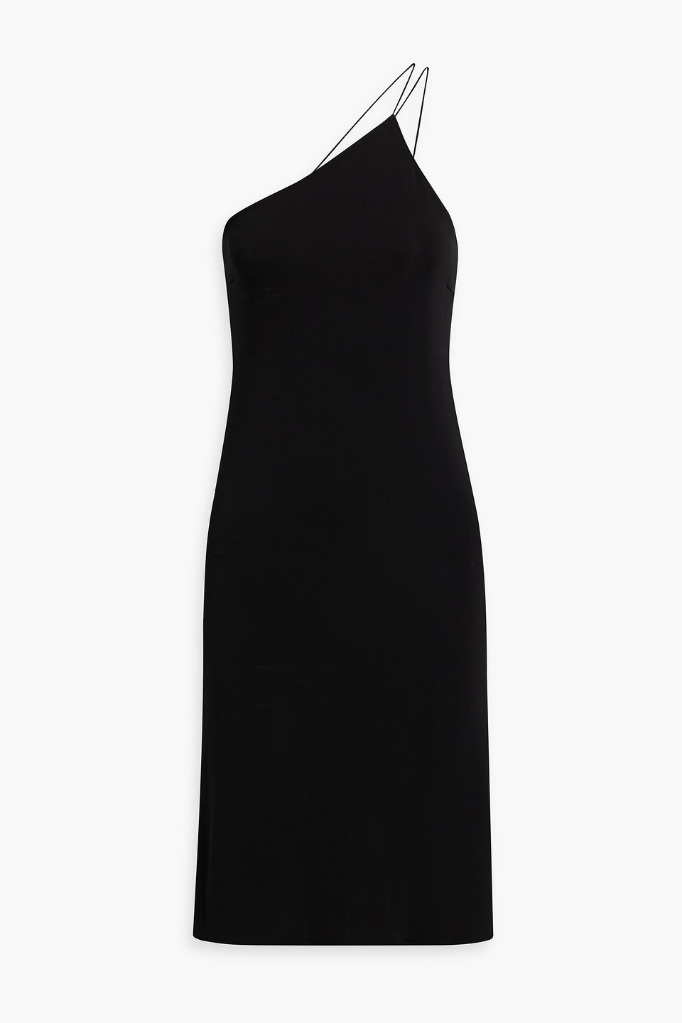 Nili Lotan One-shoulder Stretch-jersey Dress In Black