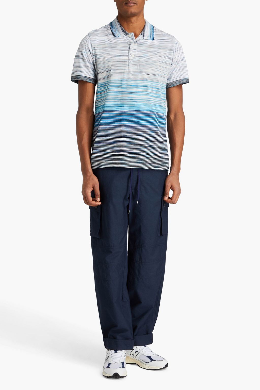 MISSONI Space-dyed cotton polo shirt