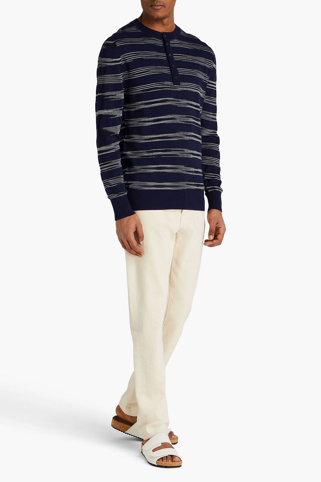 MISSONI Space-dyed cotton-blend sweater