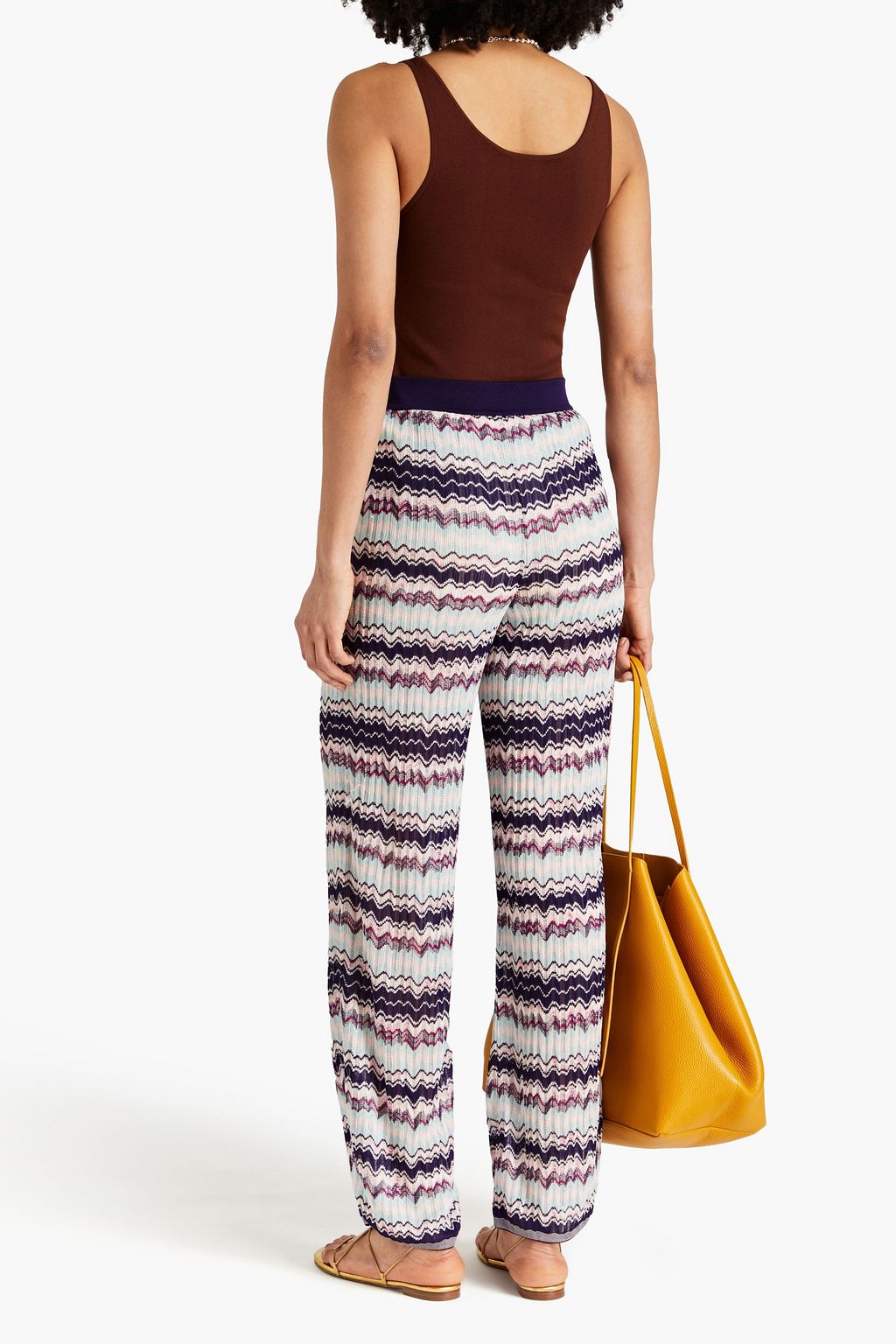 MISSONI 크로셰 니트 스트레이트 레그 팬츠
