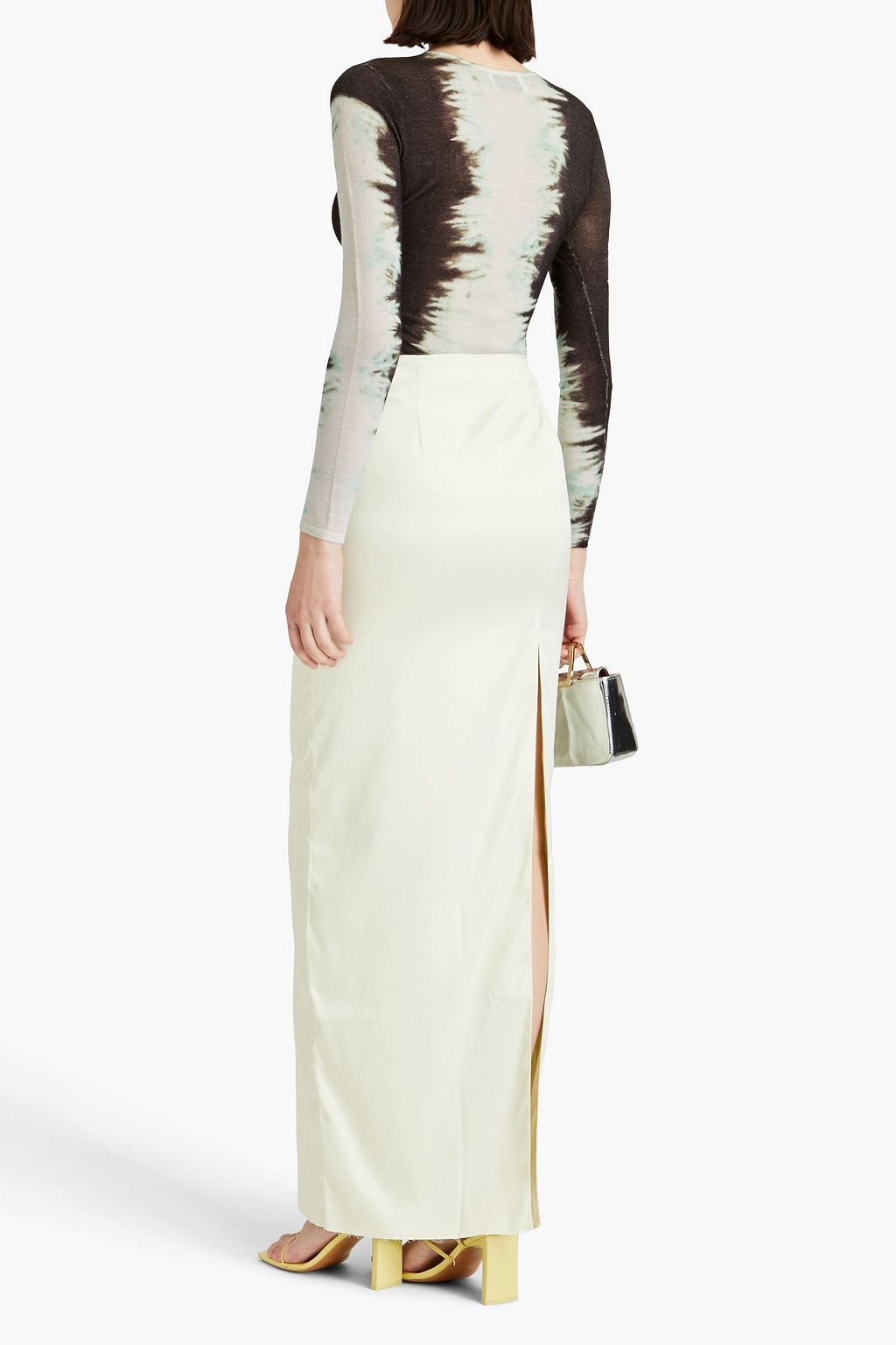 16ARLINGTON Olwyn satin maxi skirt