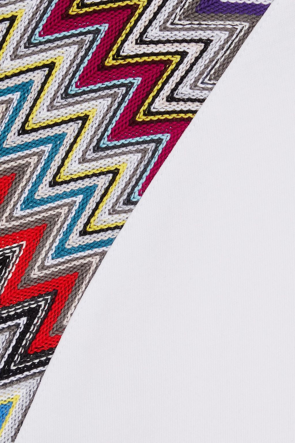 MISSONI Crochet-trimmed cotton-jersey T-shirt