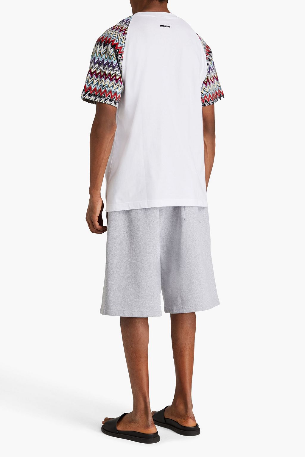 MISSONI Crochet-trimmed cotton-jersey T-shirt