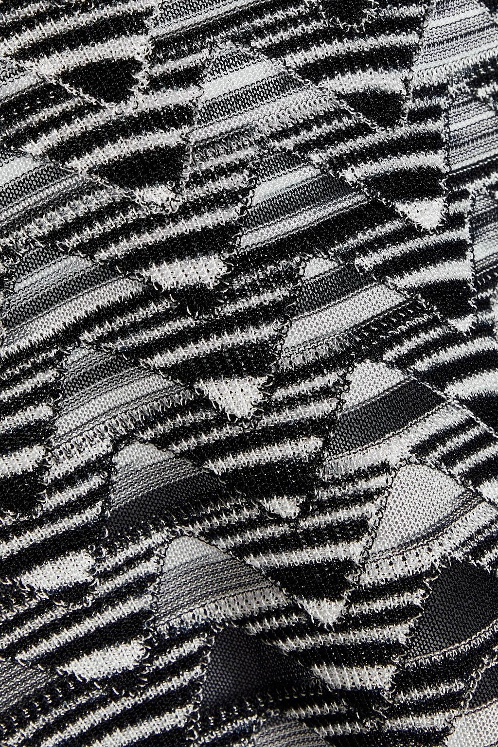 MISSONI 스페이스 다이 크로셰 니트 터틀넥 탑