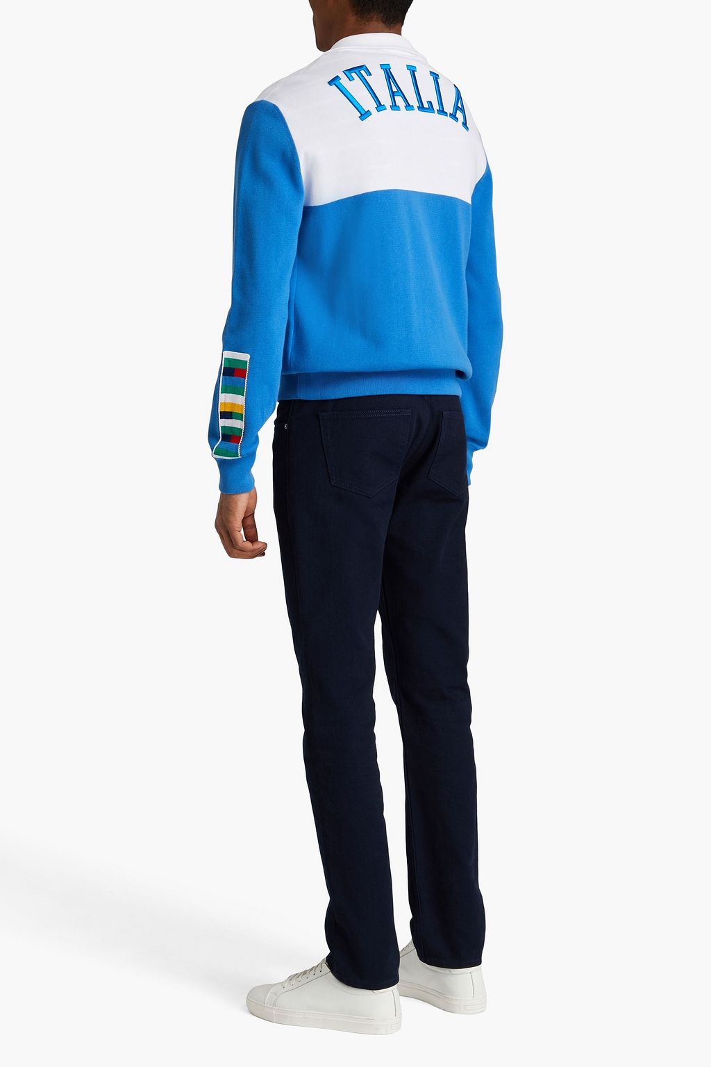 MISSONI Embroidered cotton zip-up track jacket