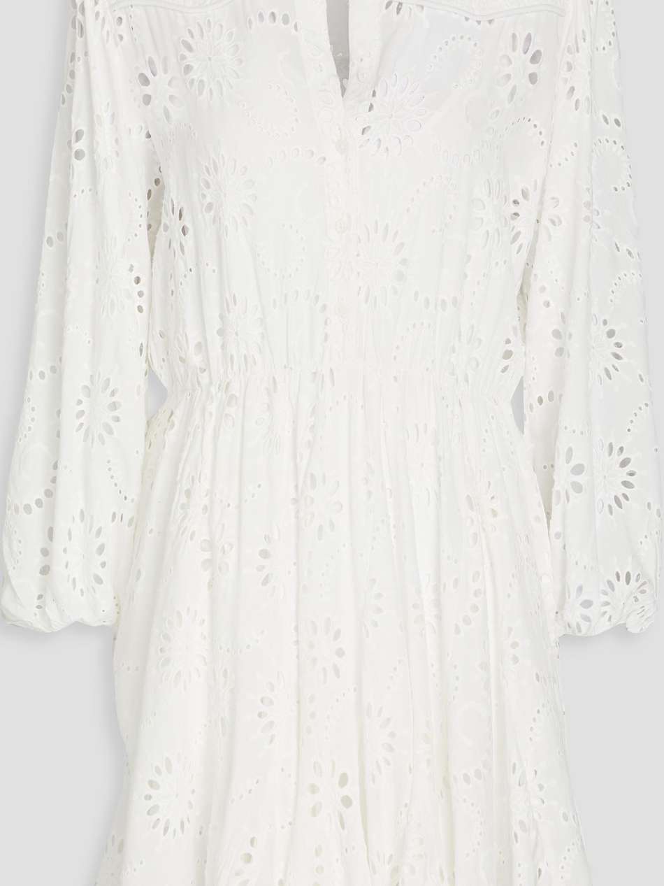 broderie anglaise mini dress