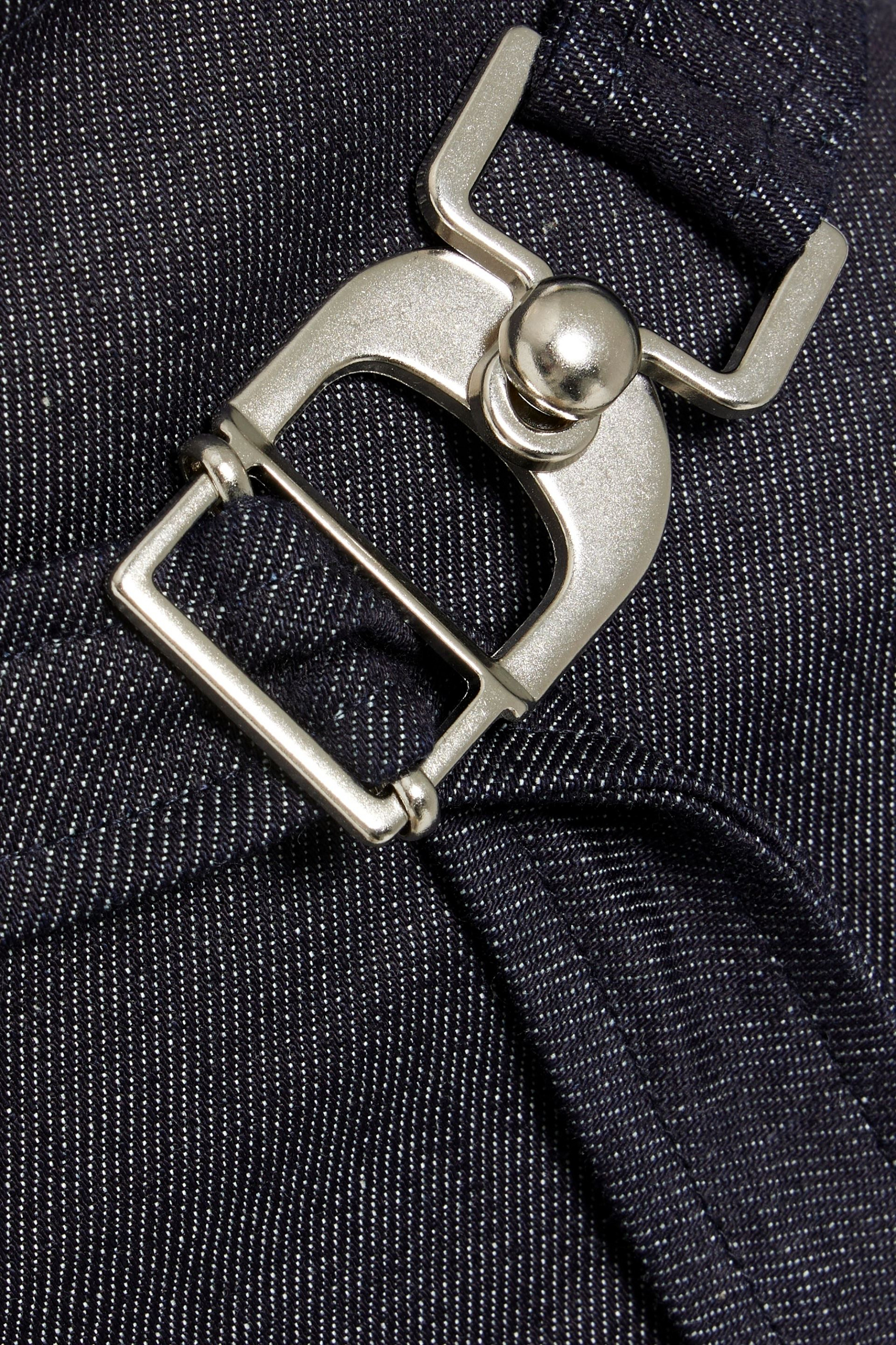 EB Denim Belted denim mini skirt