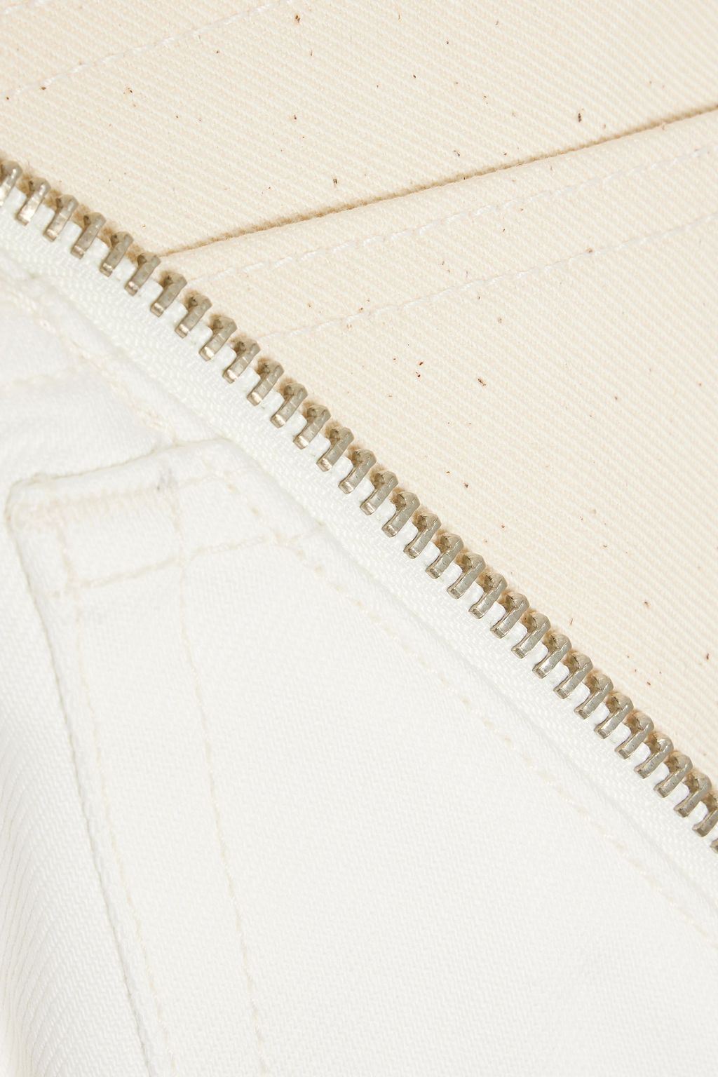 EB DENIM Gemini zip-embellished high-rise straight-leg jeans