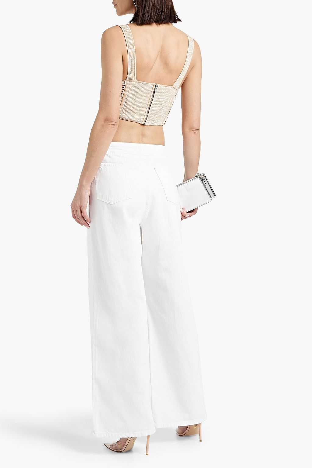 EB DENIM Madison high-rise wide-leg jeans