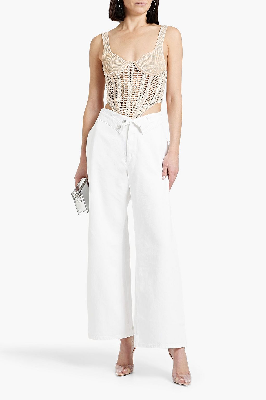 EB DENIM Madison high-rise wide-leg jeans