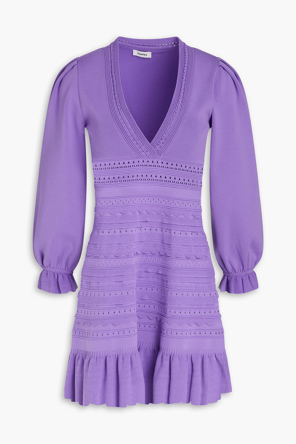 sandro purple dress Floral Twisted Dress by Sandro at THE MILE