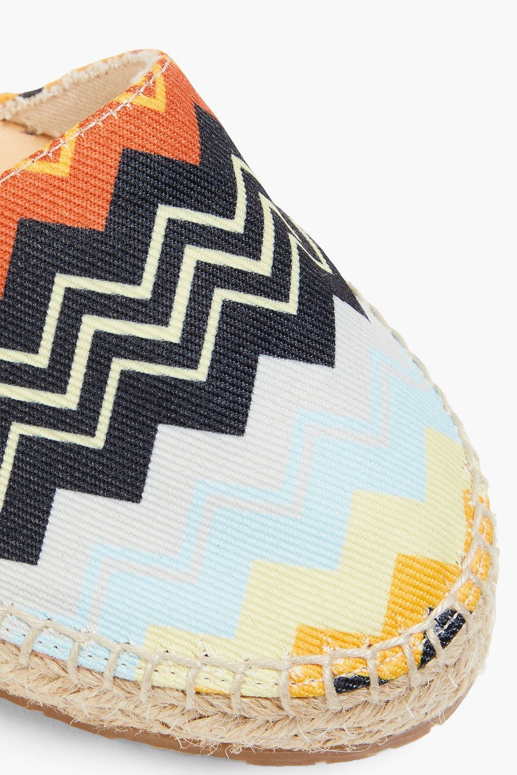 MISSONI حذاء إسبادريل بكعب متصل من الكانفاس مزين بطبعات