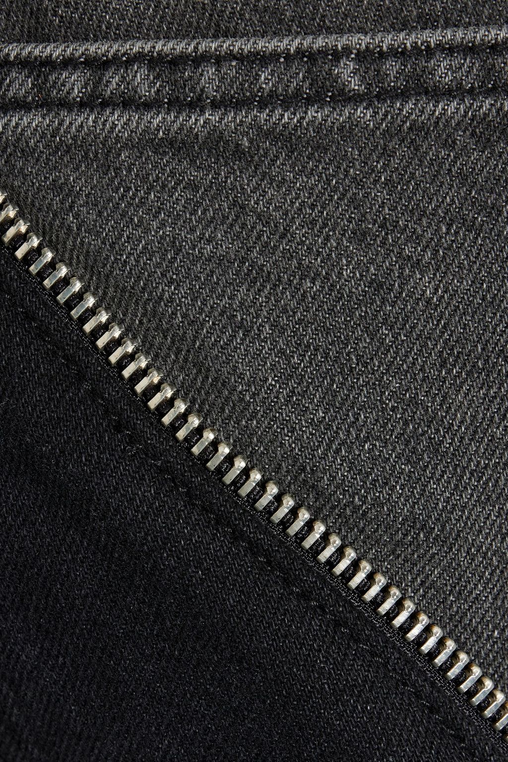 EB DENIM Gemini zip-embellished high-rise straight-leg jeans