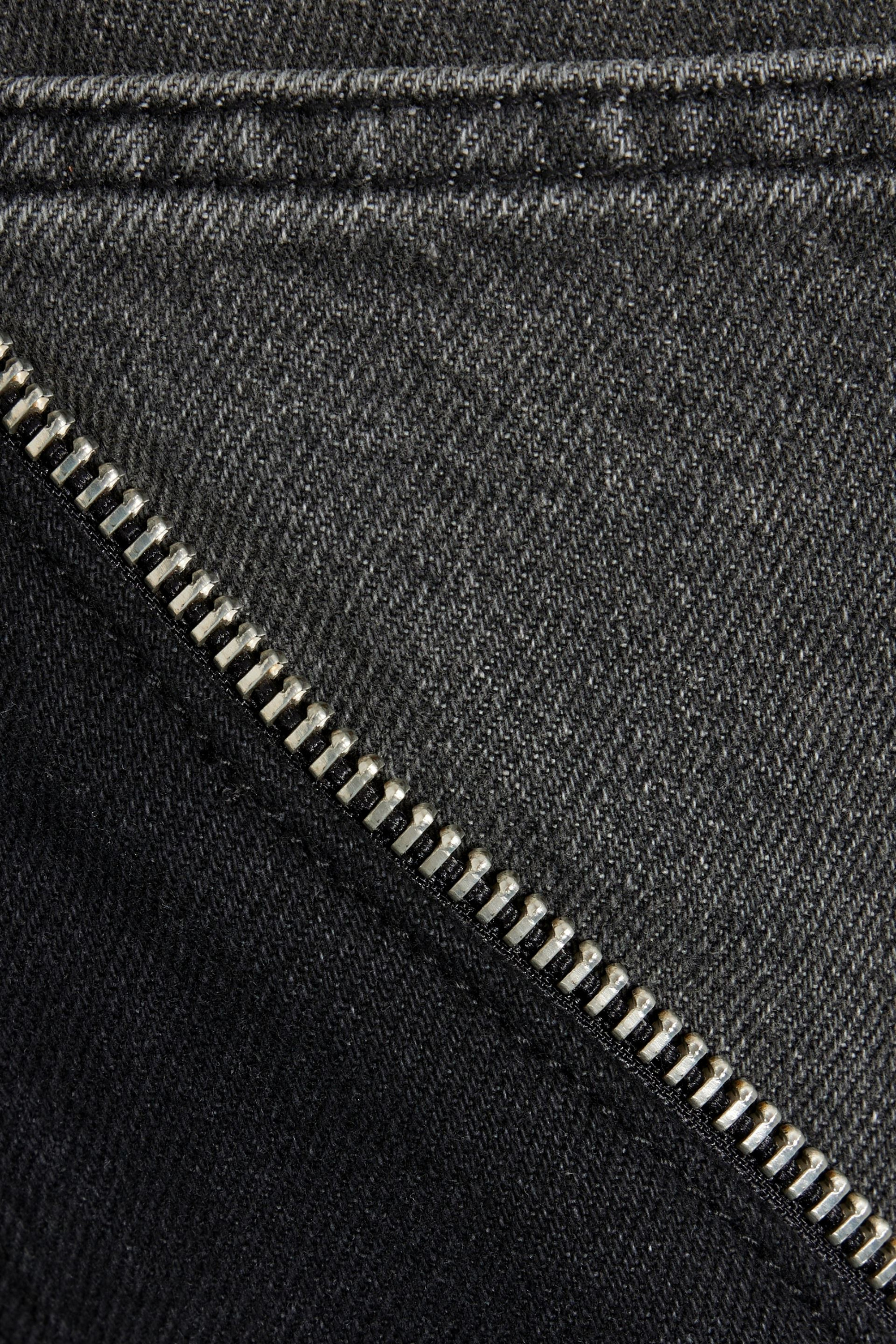 EB Denim Gemini zip-embellished high-rise straight-leg jeans thumbnail