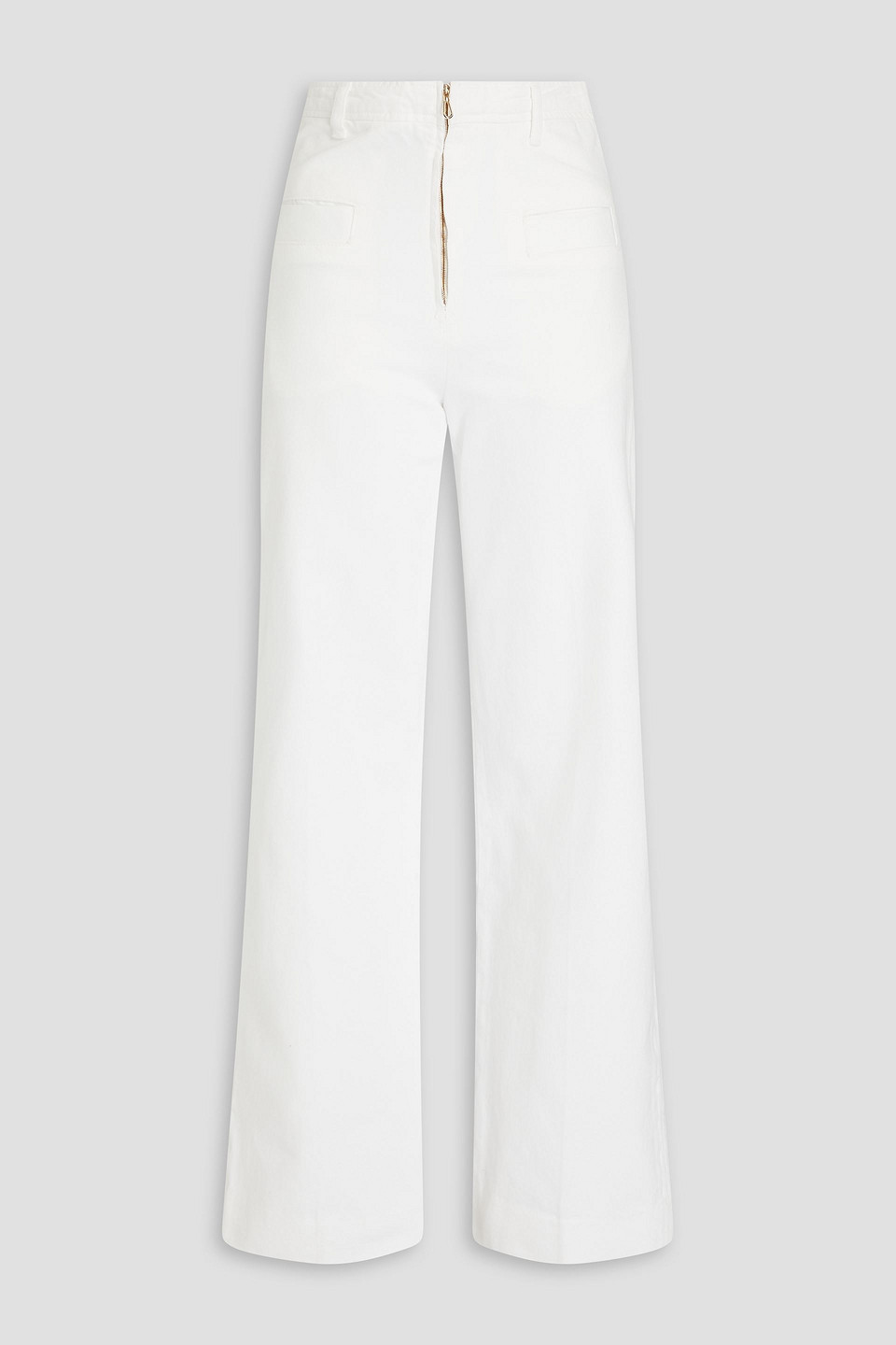 Sandro High-rise Straight-leg Jeans In White