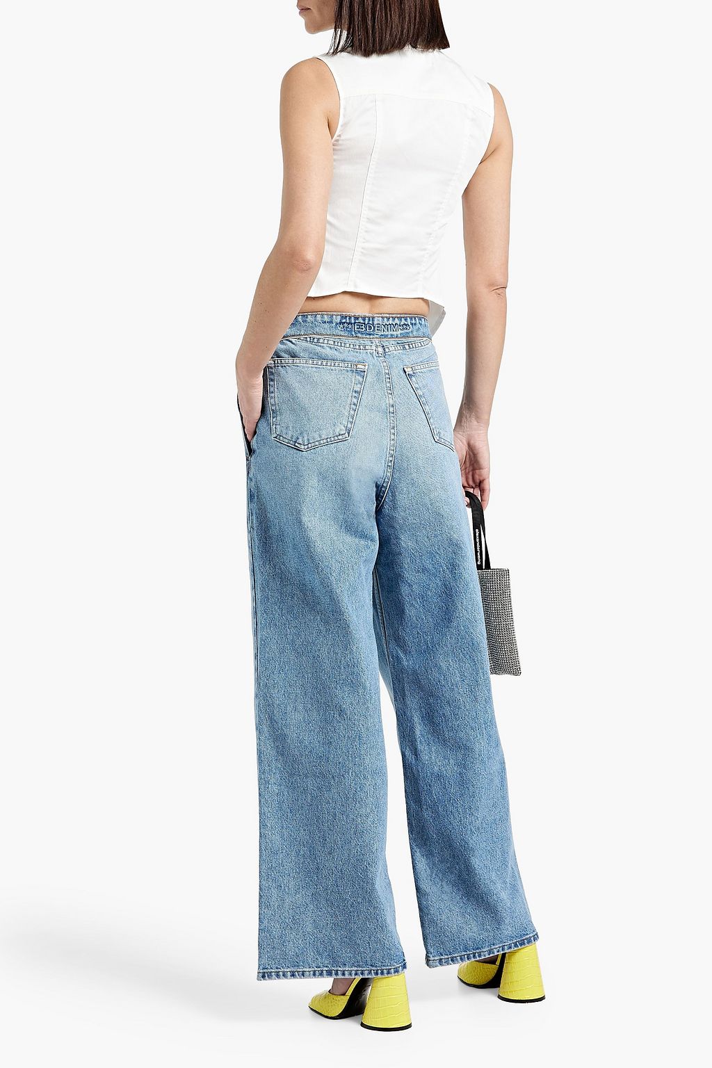 EB DENIM Madison high-rise wide-leg jeans