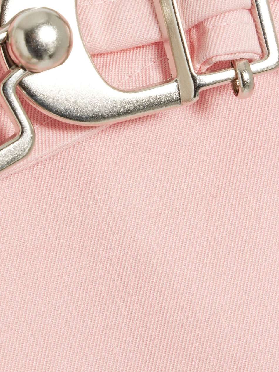 cotton-twill mini wrap skirt