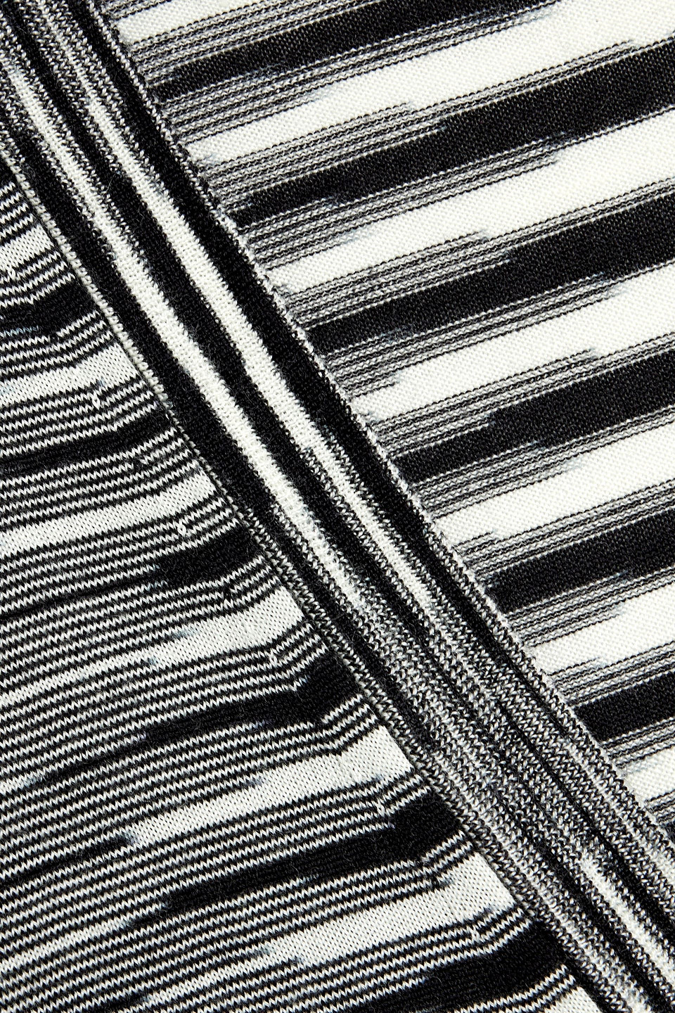Missoni Space-dyed Wool Cardigan In Black