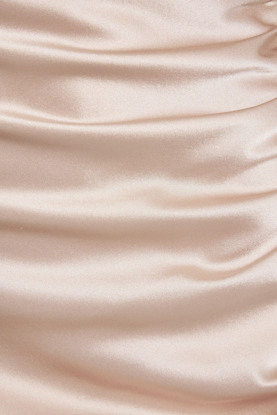 Michelle Mason One-shoulder Ruched Silk-satin Mini Dress In Blush