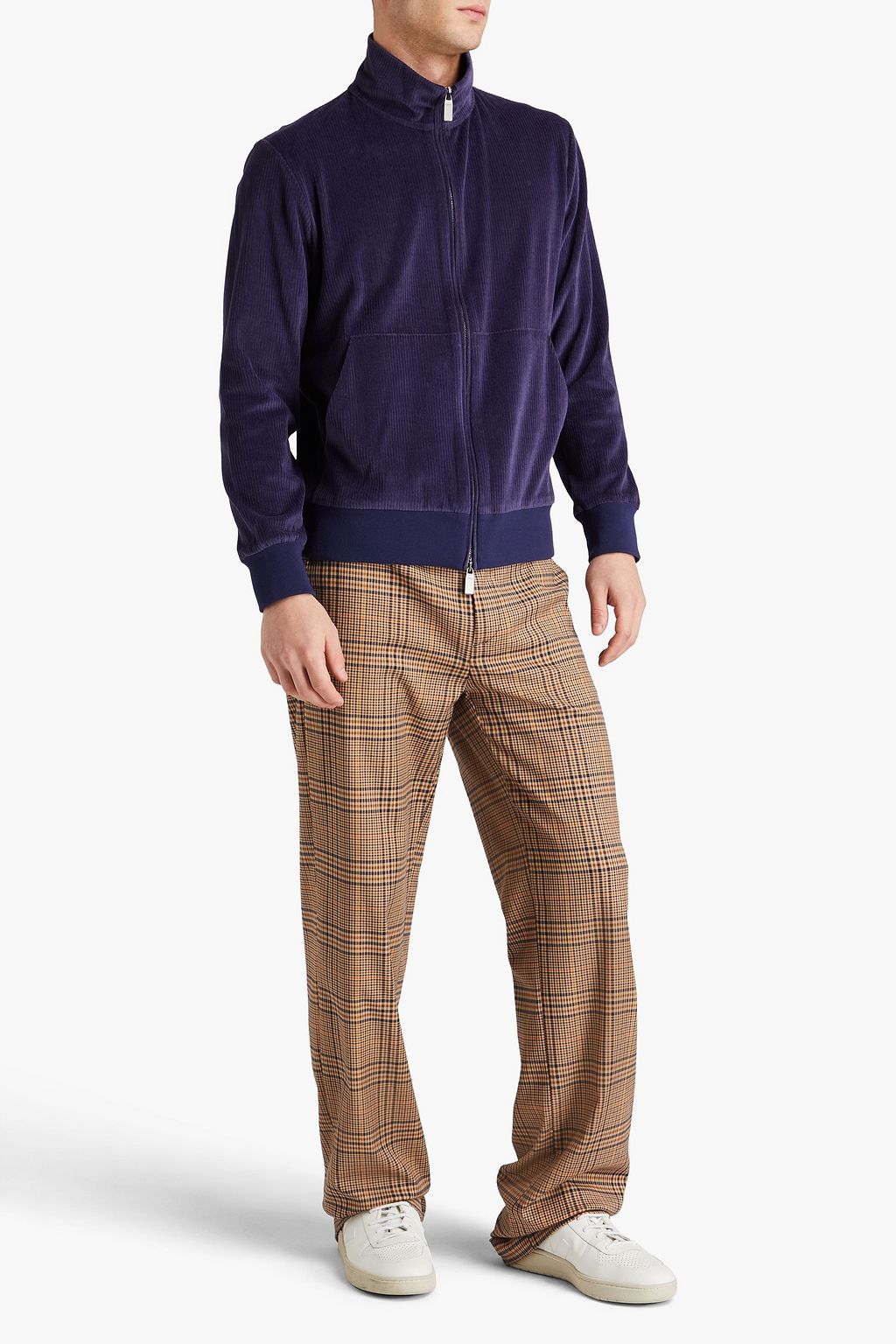 CANALI Cotton-blend corduroy sweatshirt