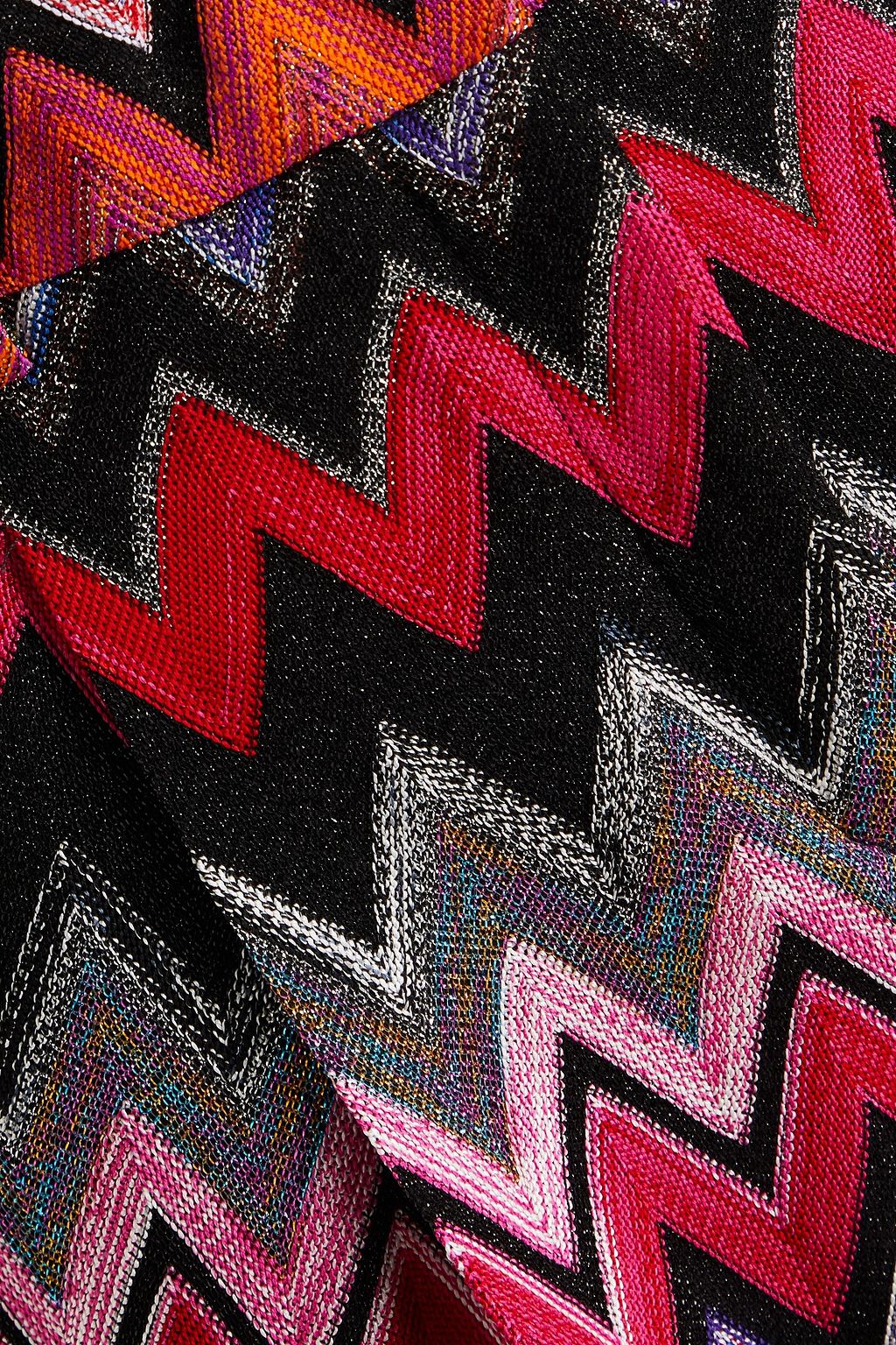 MISSONI かぎ針編みニット ワイドレッグパンツ メタリック