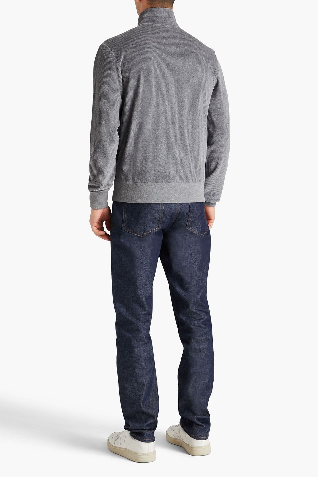 CANALI Cotton-blend corduroy sweatshirt