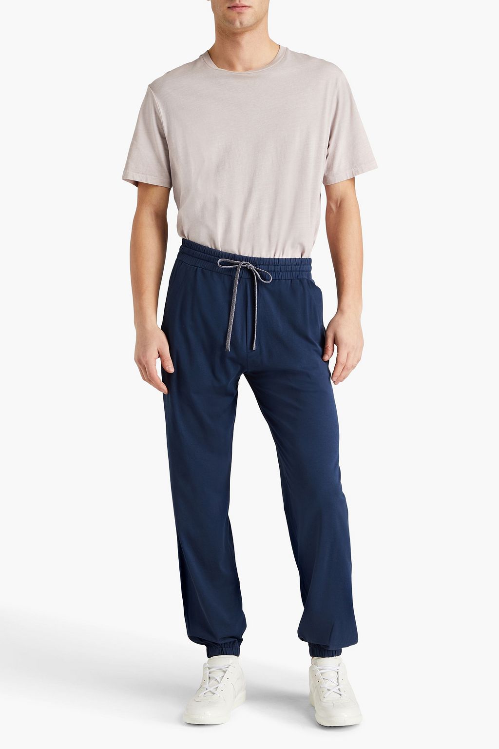 CANALI بنطال رياضي مصنوع من قطن جيرسي