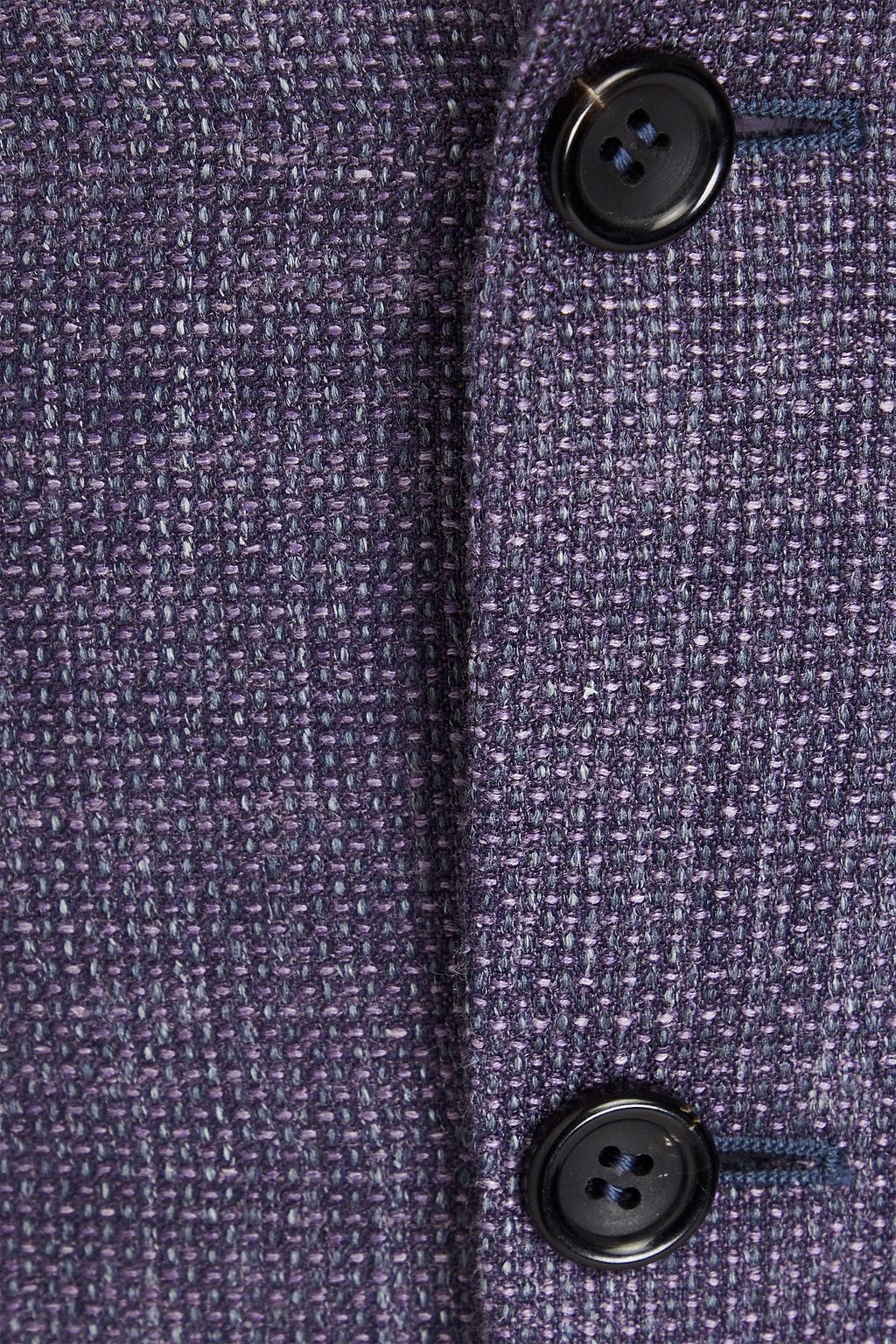 CANALI Mélange wool-blend blazer