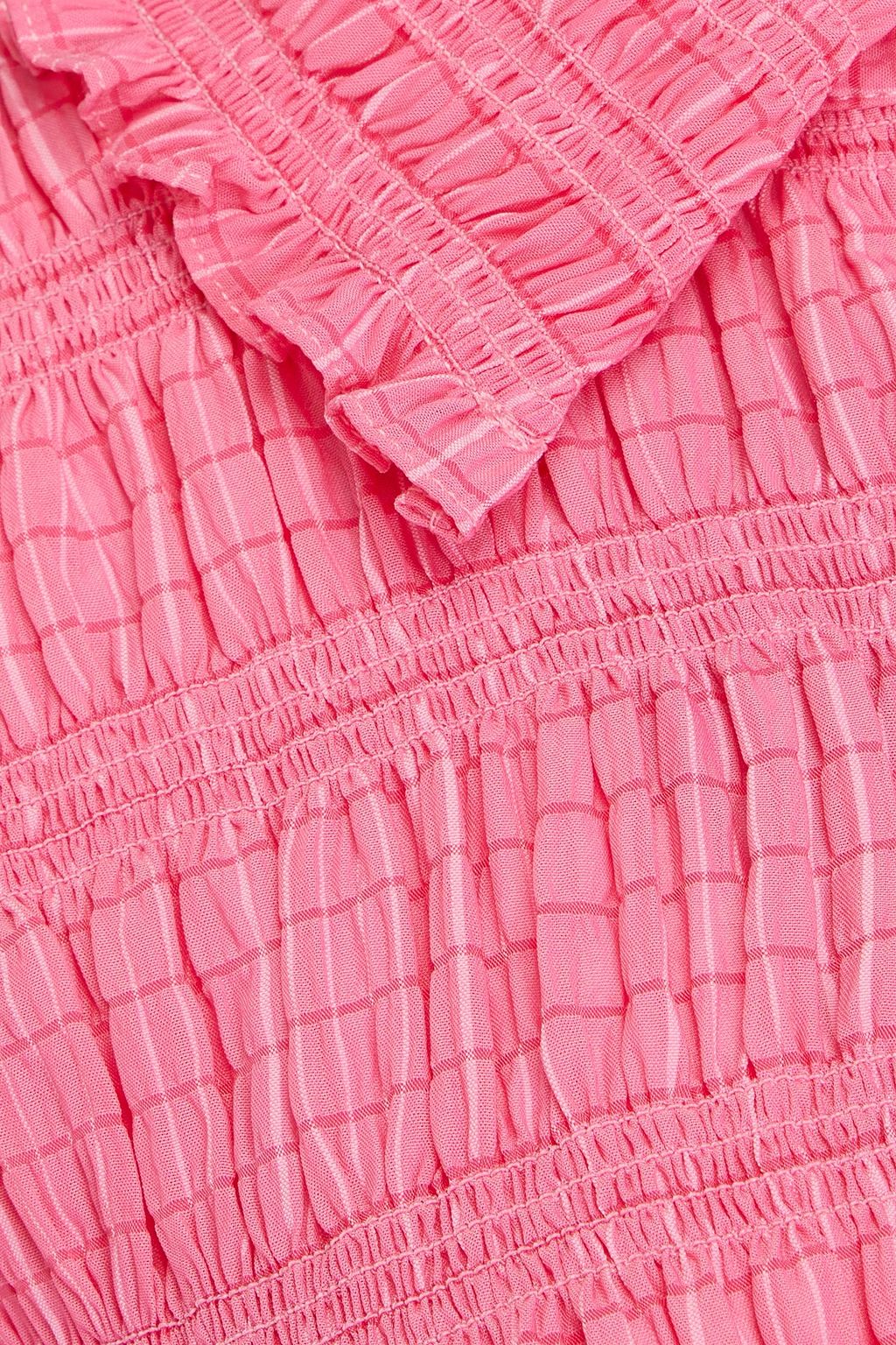 SANDRO Hemd aus Organza mit Raffung