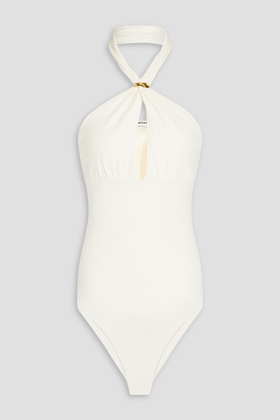 Sandro - Cutout knitted bodysuit - White - 4