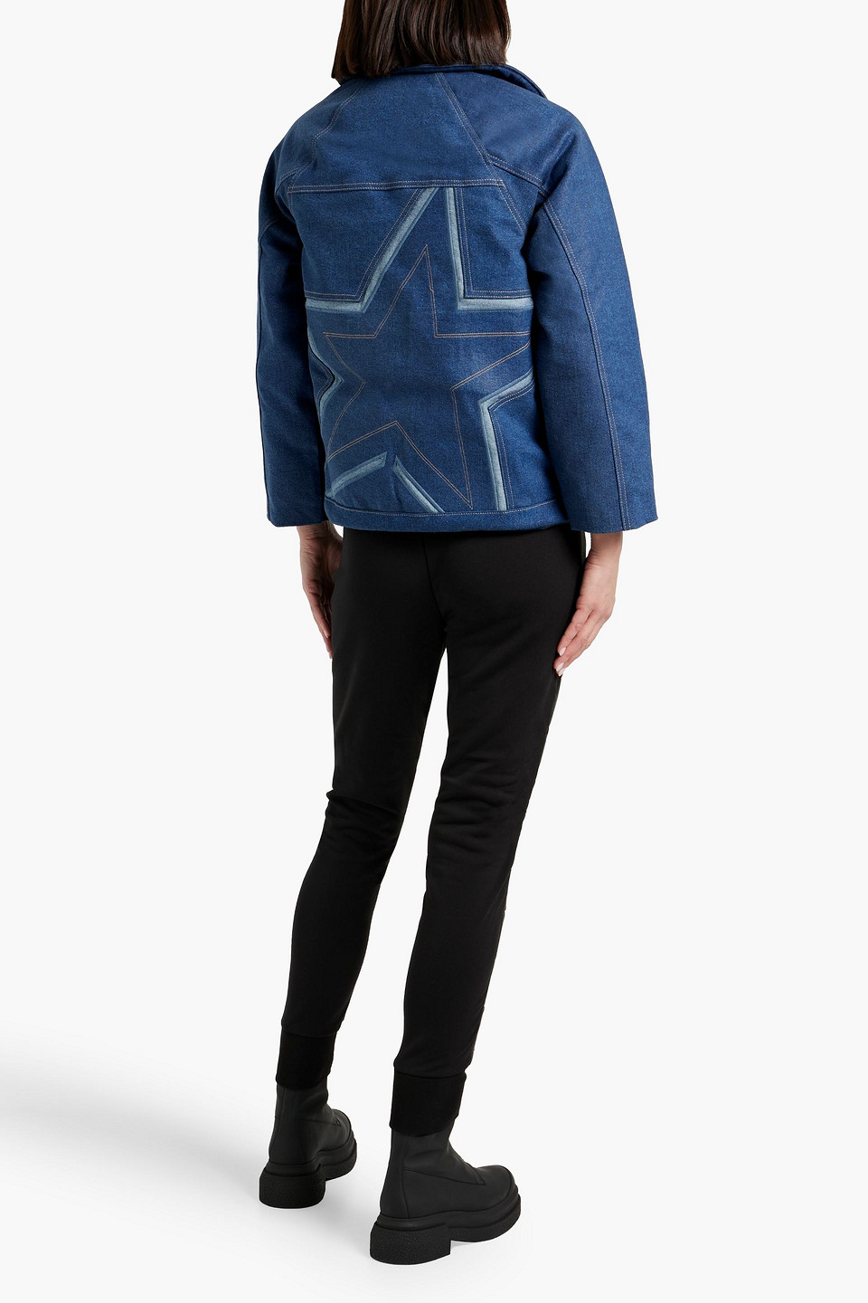 PERFECT MOMENT X DL1961 CORENTINE EMBROIDERED DENIM SKI JACKET