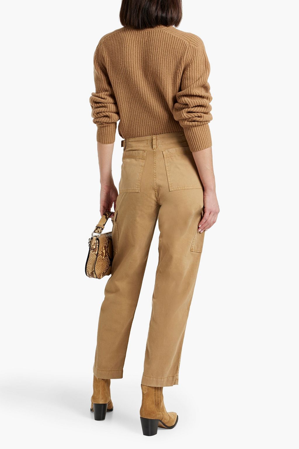 EB DENIM Cotton-twill straight-leg pants