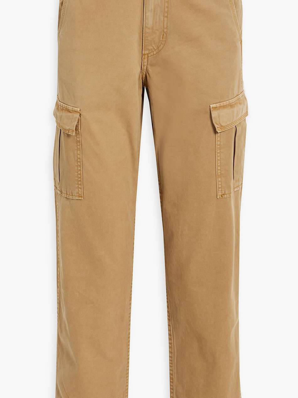 cotton-twill straight-leg pants
