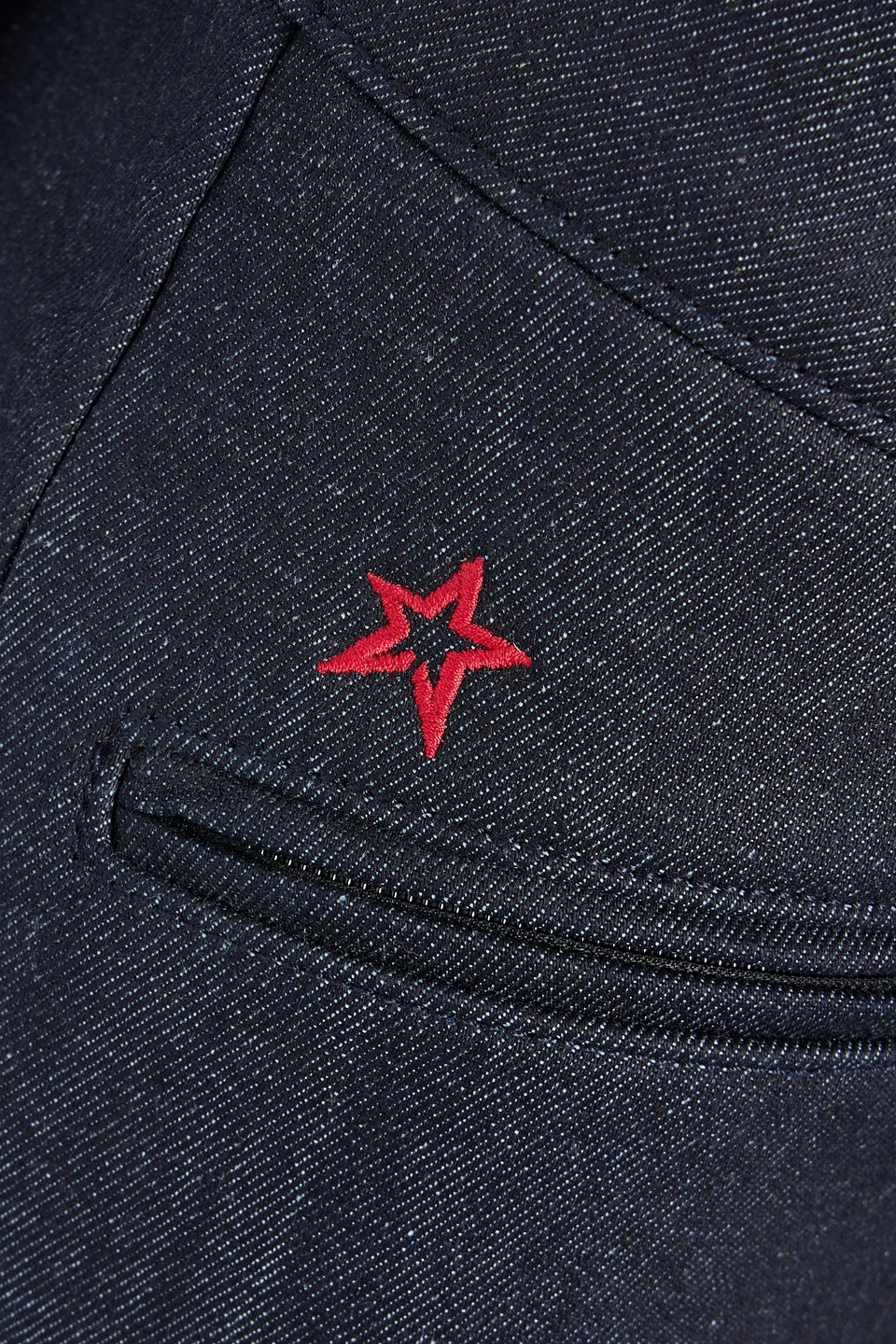 PERFECT MOMENT X DL1961 EMBROIDERED DENIM BOOTCUT SKI PANTS