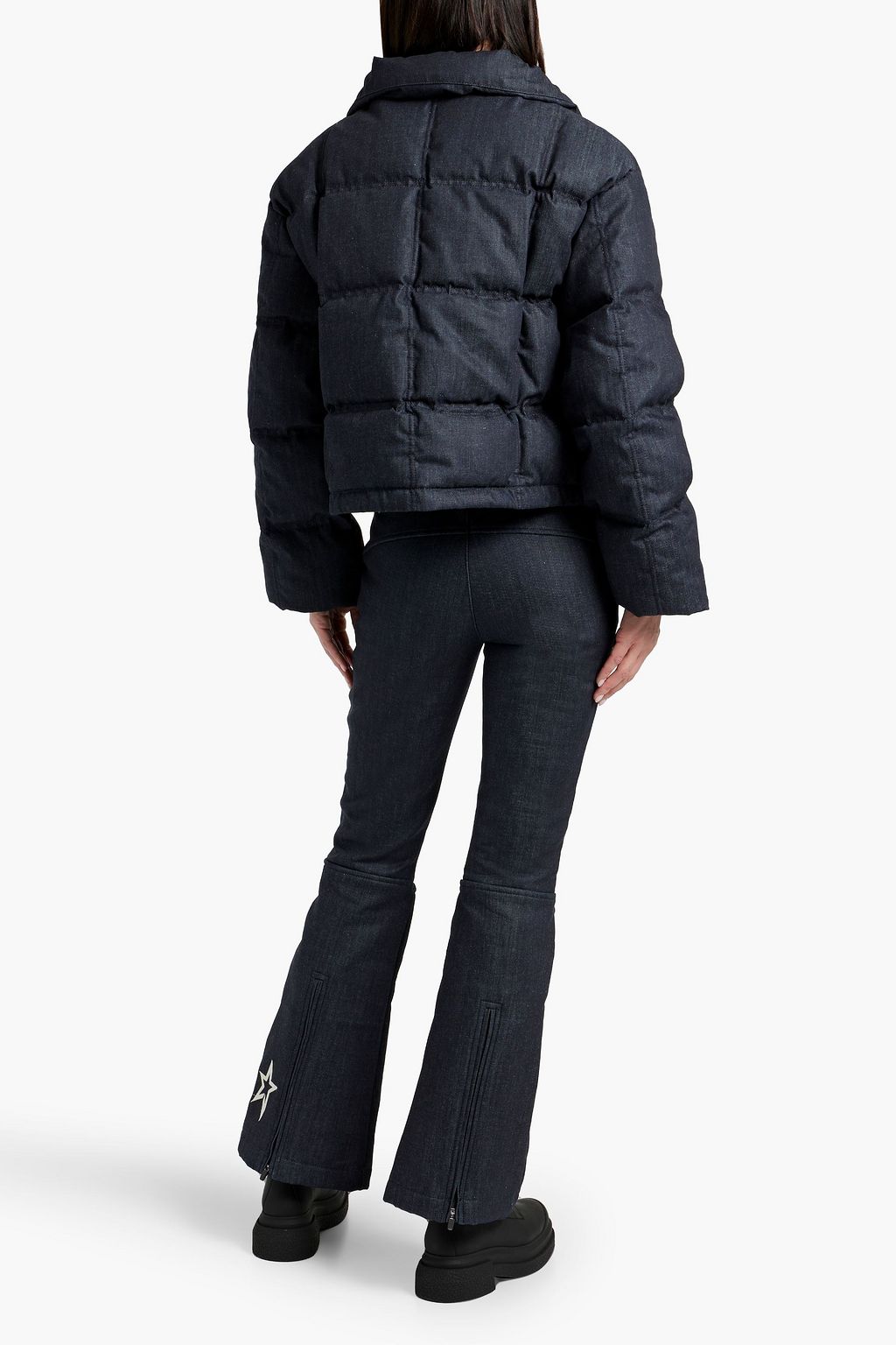 PERFECT MOMENT X DL1961 Embroidered denim bootcut ski pants