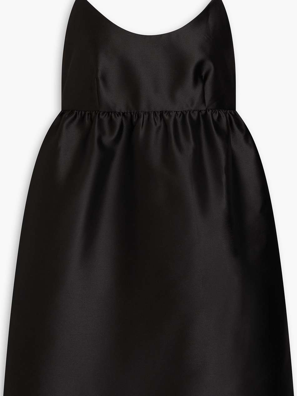 crystal-embellished satin mini dress