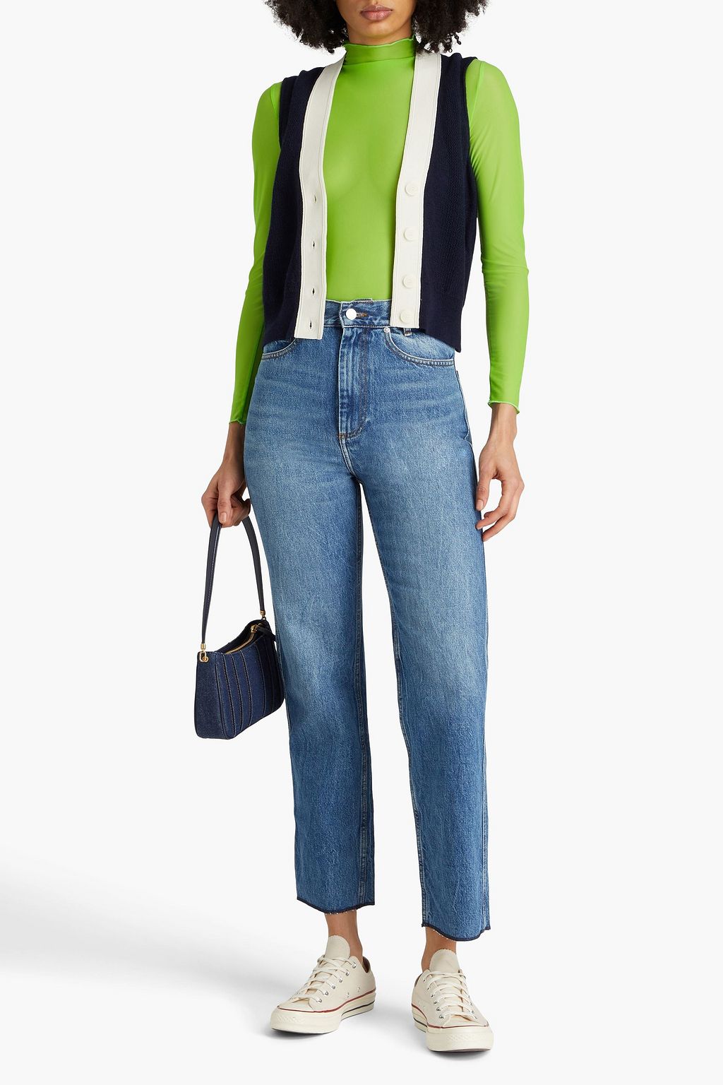 SANDRO High-rise straight-leg jeans