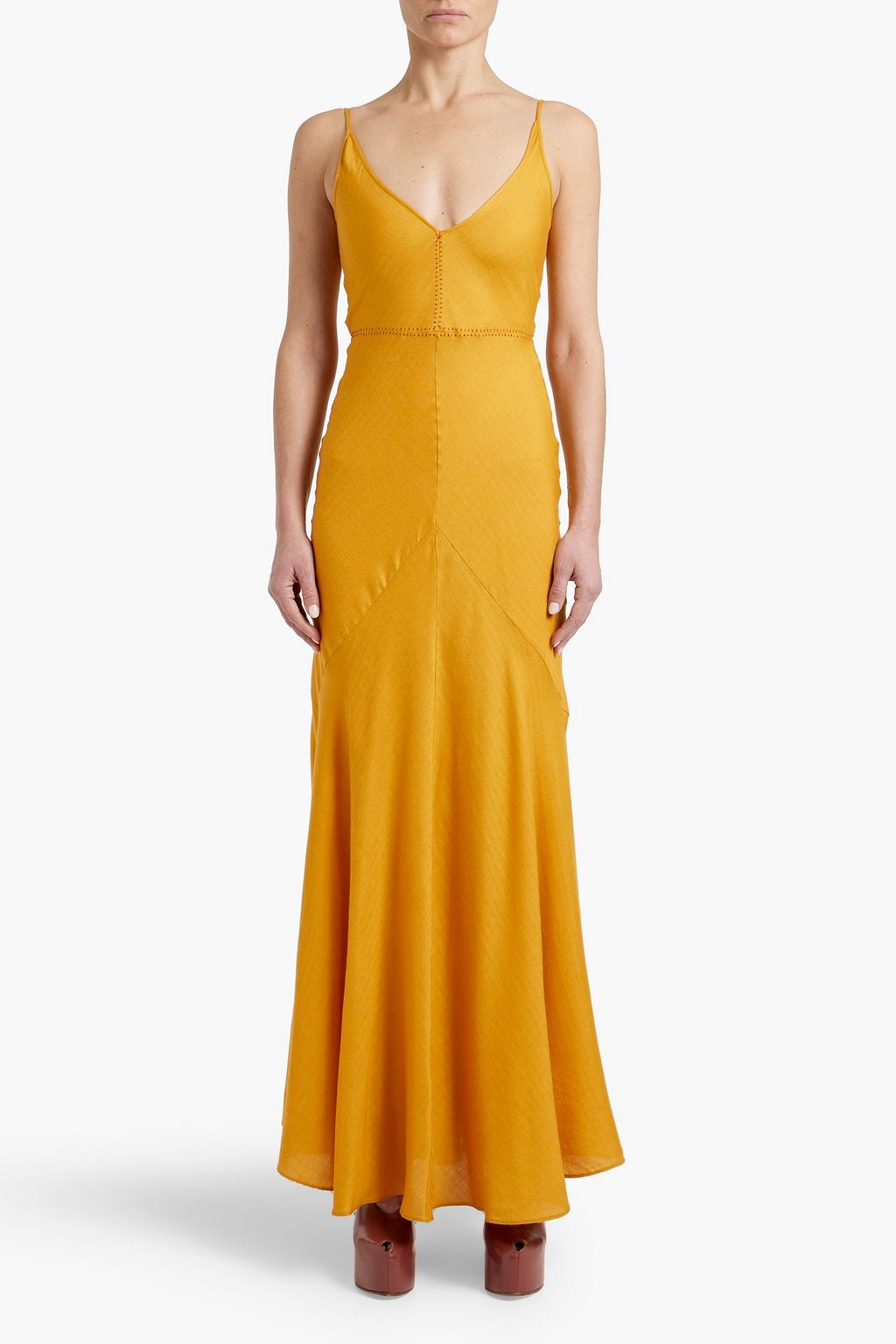 GABRIELA HEARST Brigita cashmere and silk-blend maxi dress