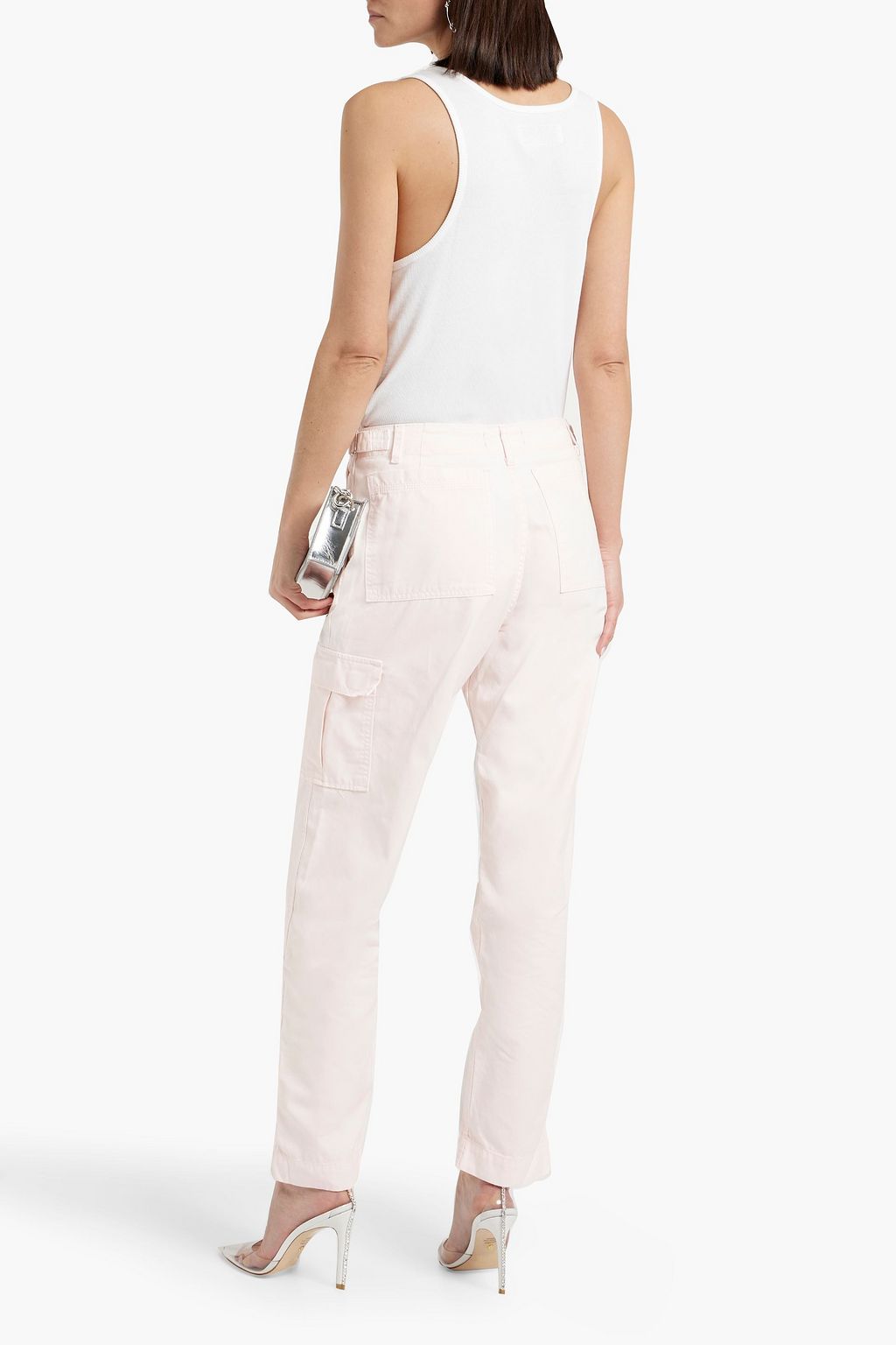 EB DENIM Cotton-twill straight-leg pants