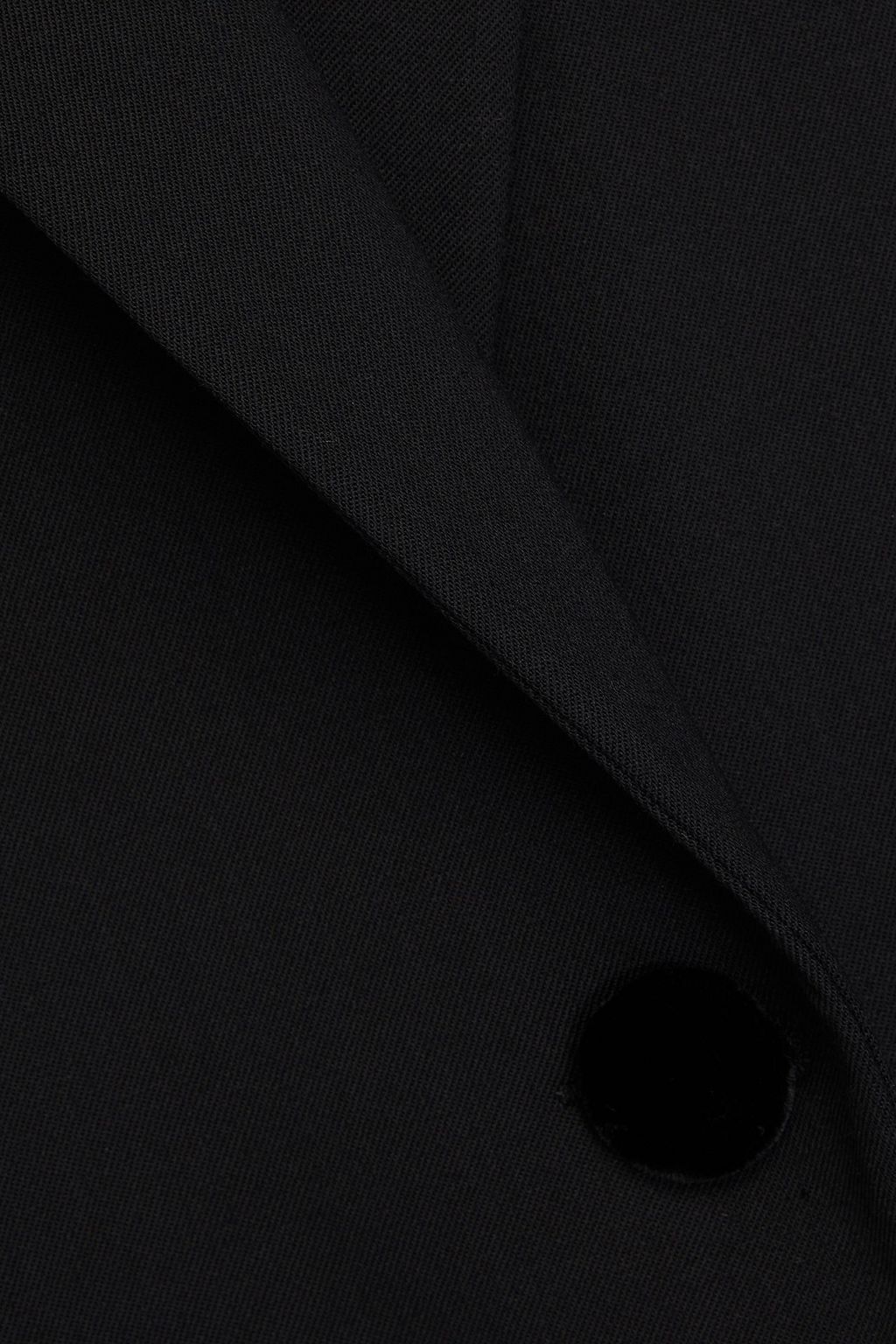 SANDRO Velvet-trimmed twill blazer