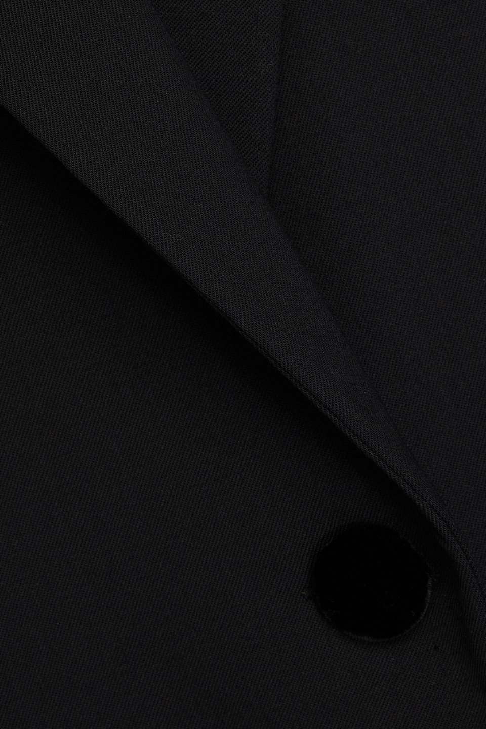Sandro Hella Velvet-paneled Twill Blazer In Black