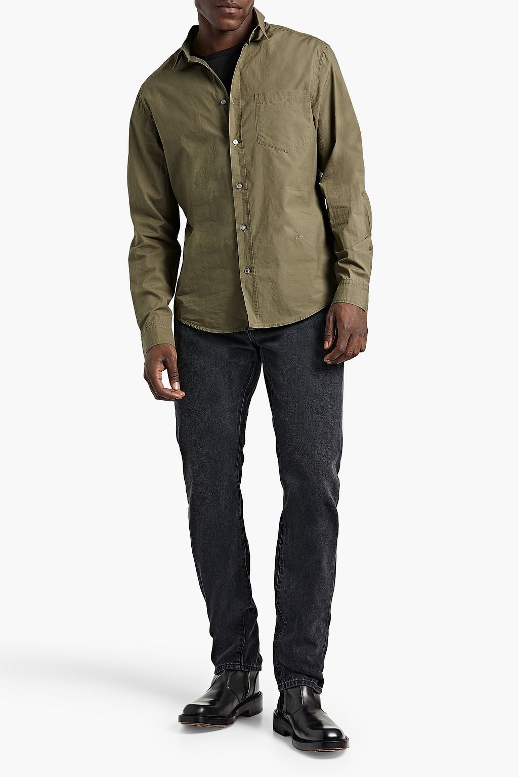 FRAME Cotton-poplin shirt