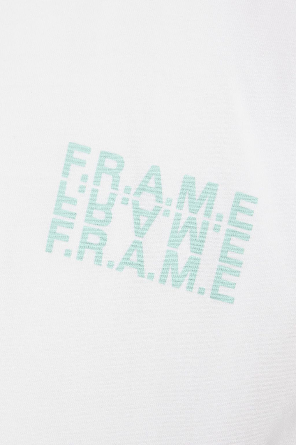 FRAME Printed cotton-jersey T-shirt