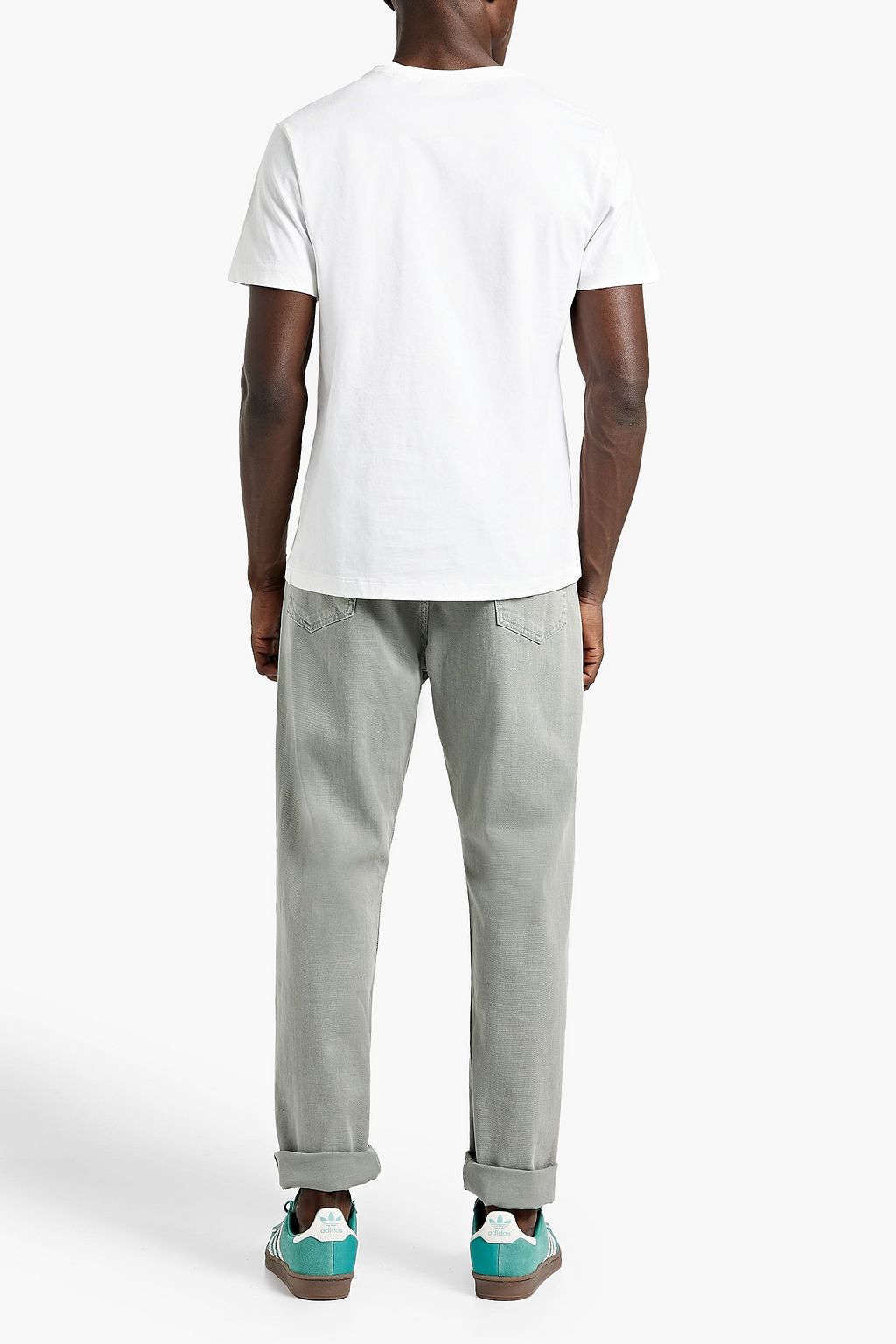 FRAME Printed cotton-jersey T-shirt